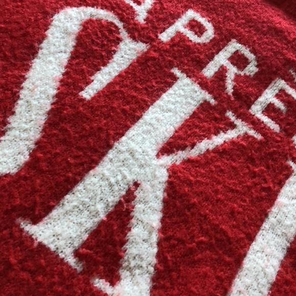 Cupcakes and Cashmere Red and White Apres Ski Long Sleeve Sweater Small - Picture 6 of 12